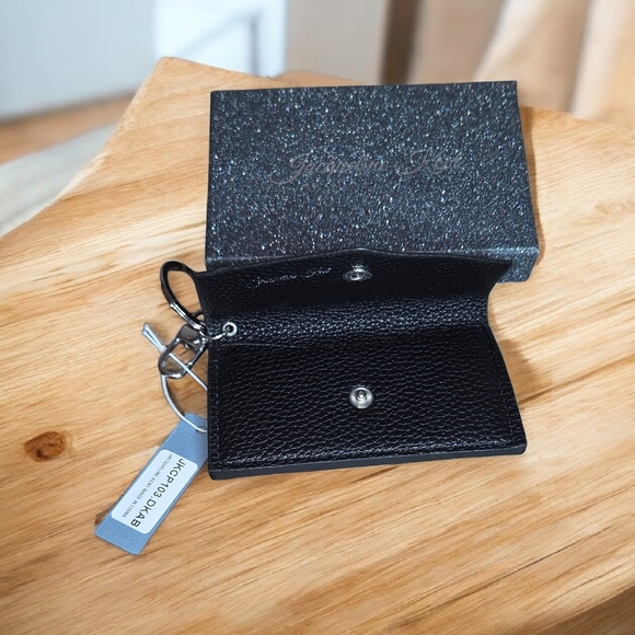 Jacqueline Kent Multicolor Crystal Embellished Leather Key And Card Holder, NWT - Picture 5 of 8